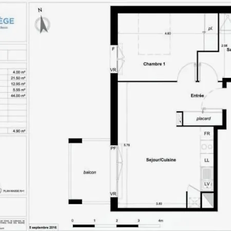 아파트 Beau T2 Neuf Dernier Etage *